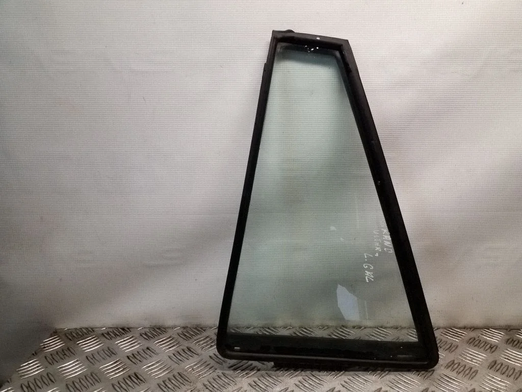 Rear vent window glass – left