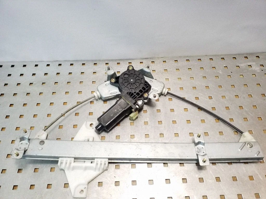 Rear door window regulator with motor – left