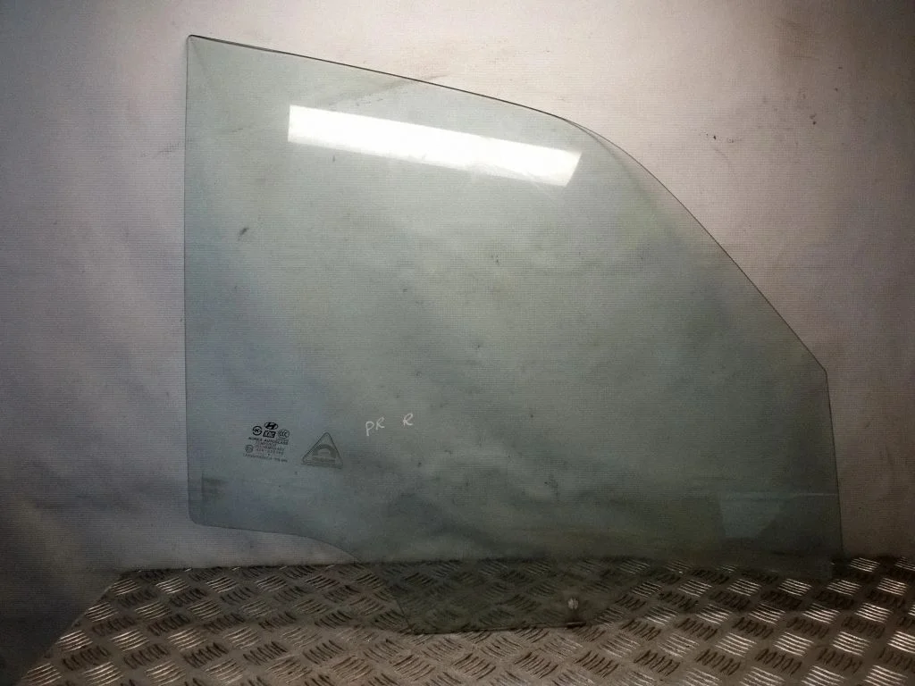 Front door window glass four-door – right