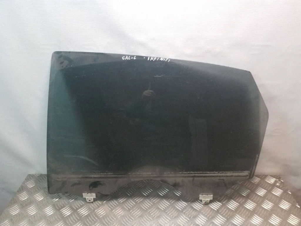 Rear door window glass – left