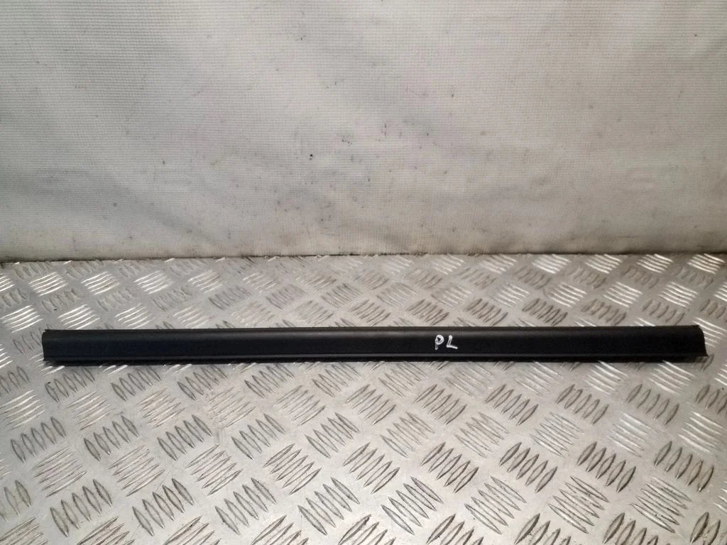 Front door glass trim molding