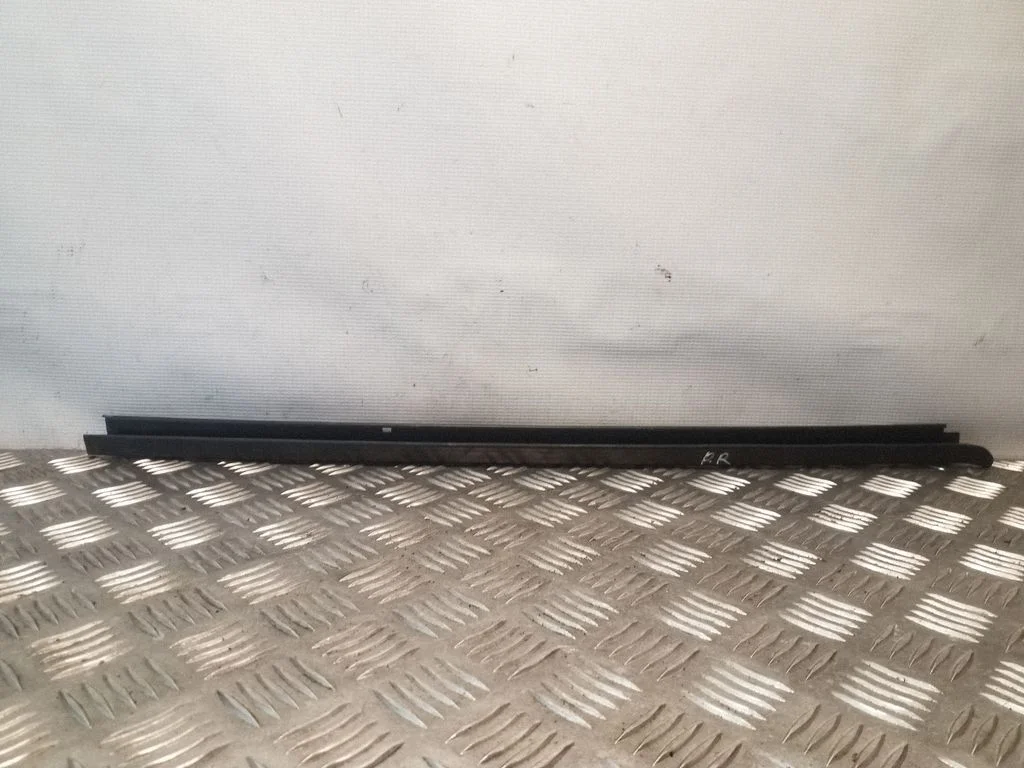 Front door glass trim molding
