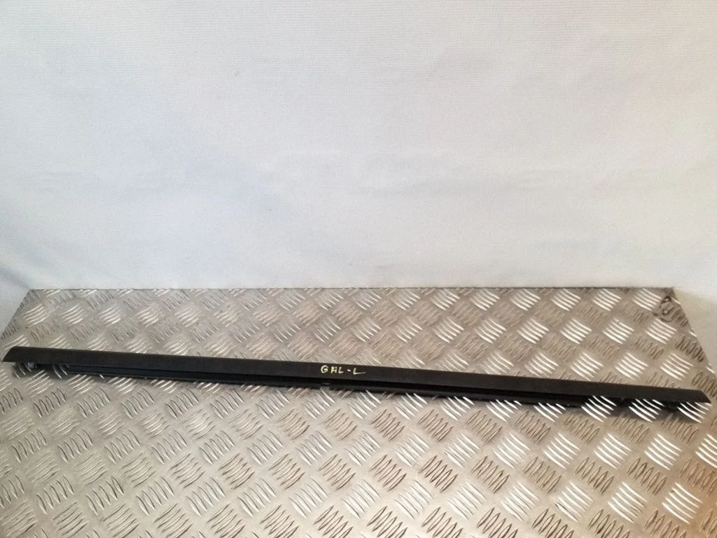 Rear door glass trim molding – left
