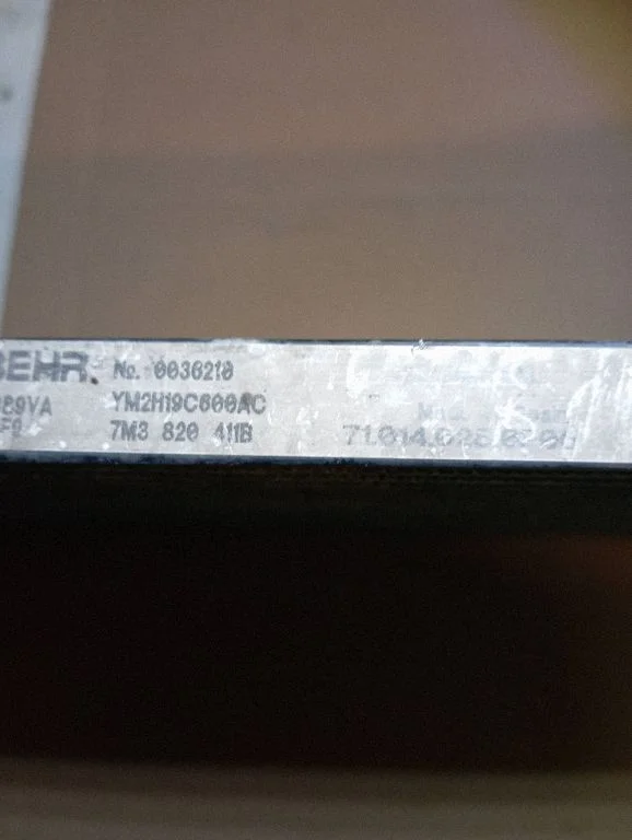 Kliimaseadme jahutusradiaator (kondensaator) 0036210