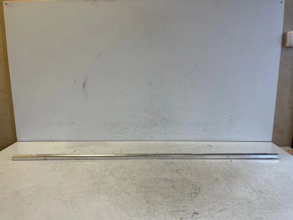 Rear door glass trim molding – left