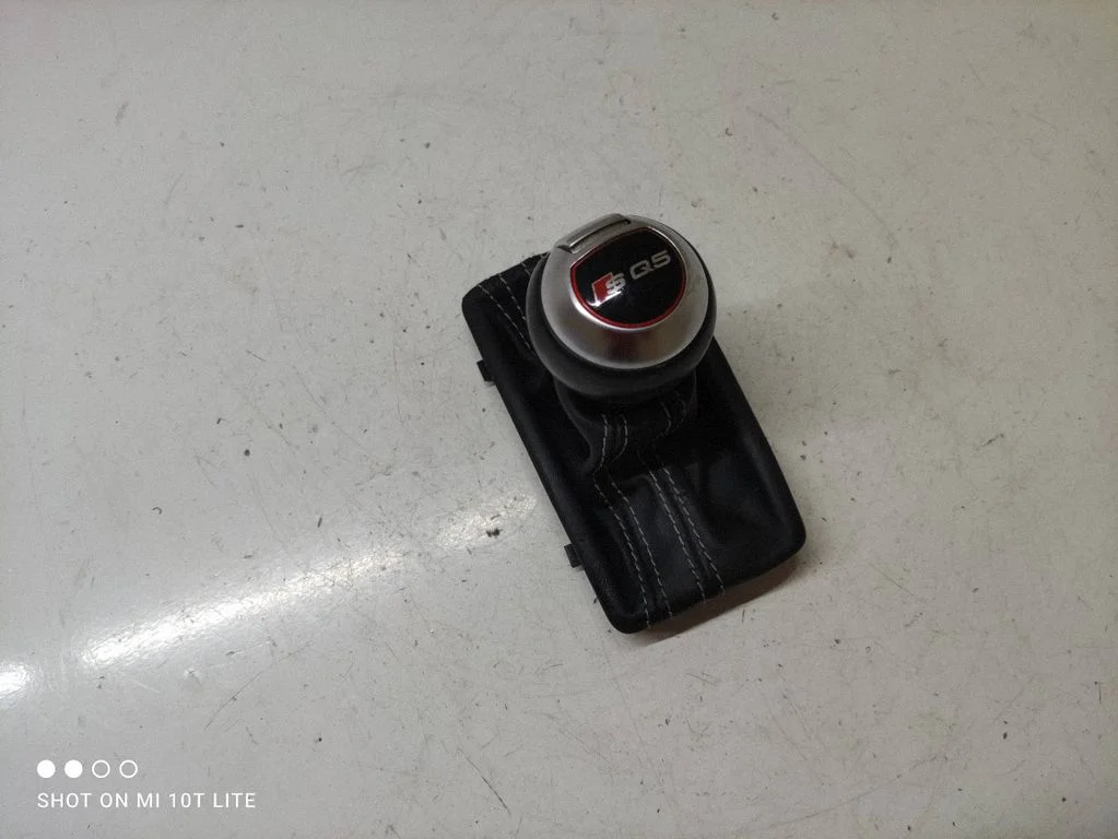 Gear lever shifter trim leather/knob 8R1713139B