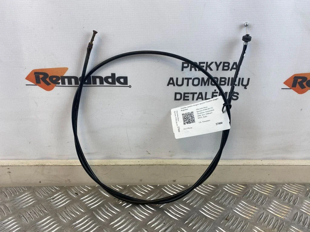 Motora pārsega slēdzenes atvēršanas trose – Mercedes-Benz Sprinter W906 (2006-2018)