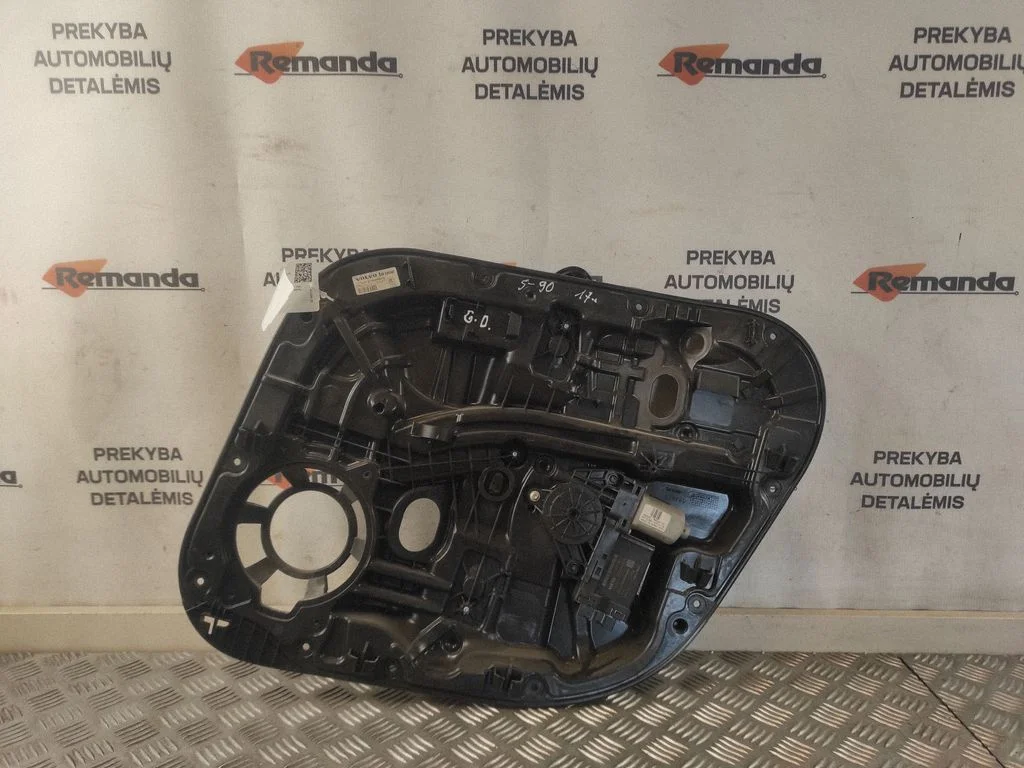 Rear door window regulator with motor 31378602