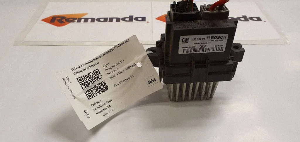 Heater blower motor/fan resistor 13503201
