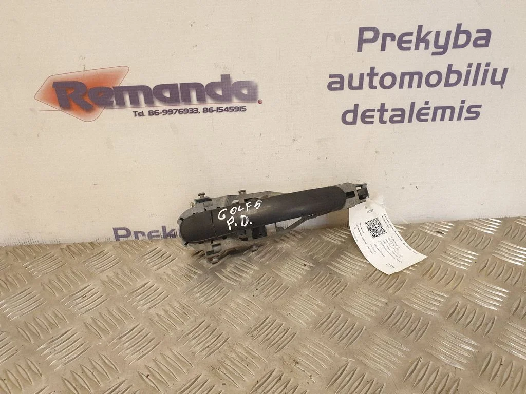 Ārējais atvēršanas rokturis – priekšējā labā