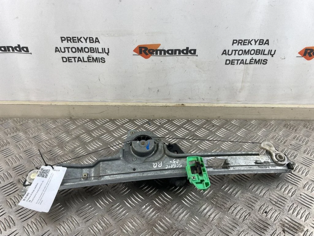 Priekšējā el. loga pacēlāja mehānisma komplekts – priekšējā labā