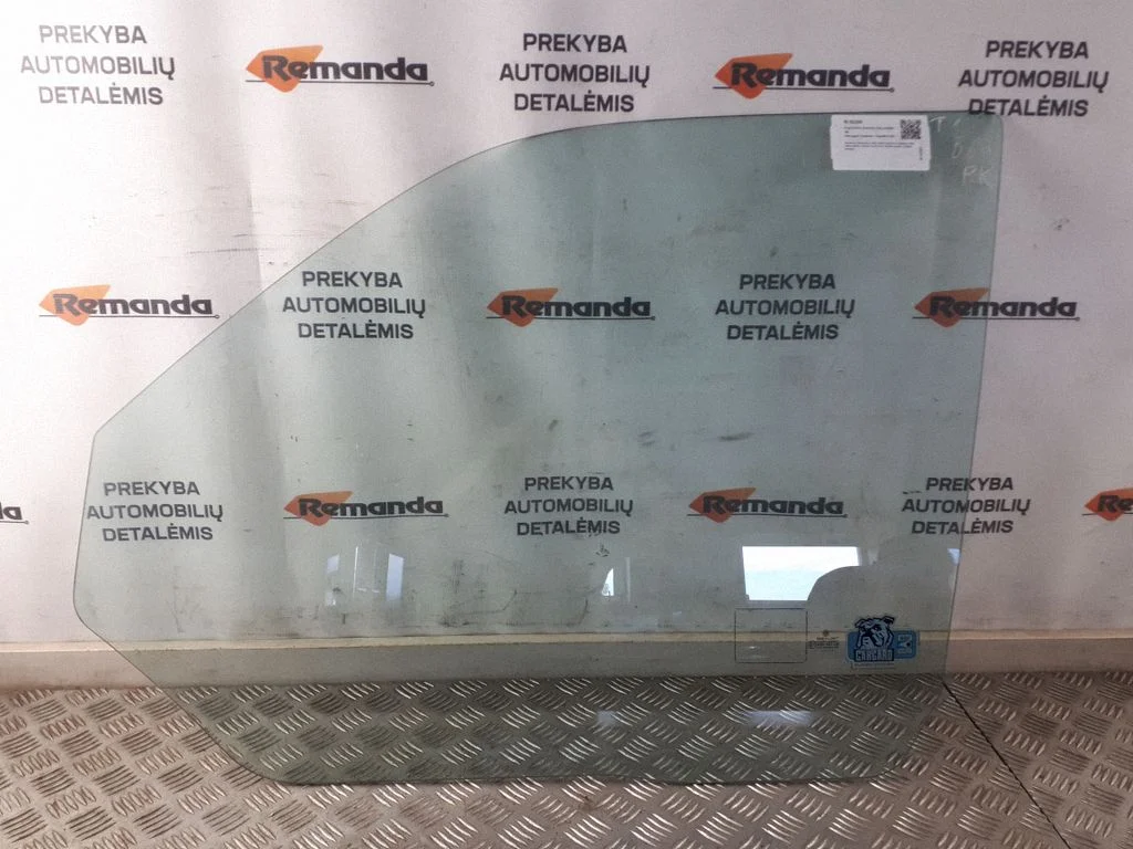 Front door window glass four-door – front left