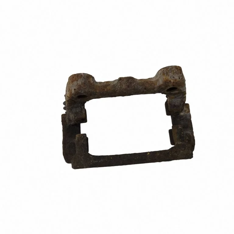 Brake caliper pad carrier rear