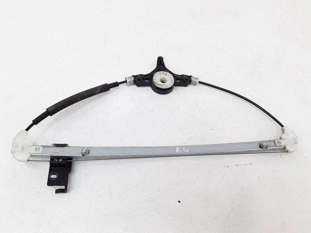 Rear window lifting mechanism without motor – left