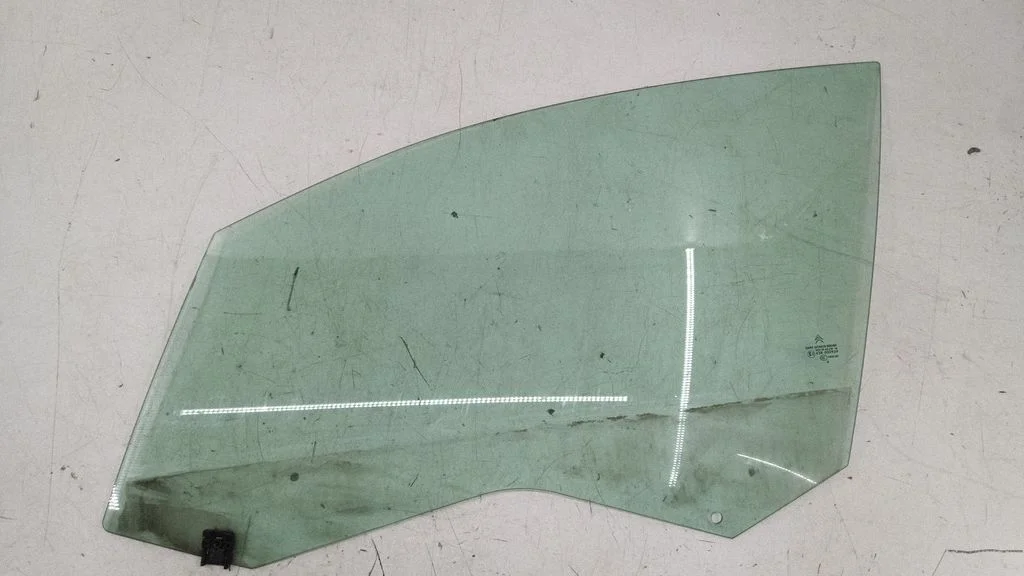 Front door window glass four-door – left