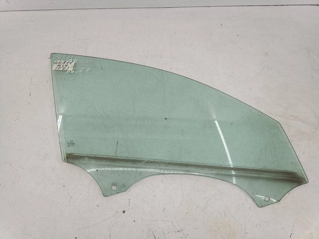 Front door window glass four-door – right