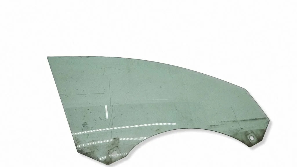 Front door window glass four-door – right
