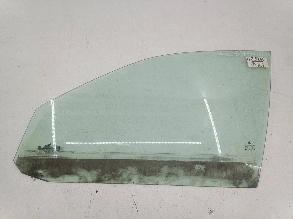 Front door window glass four-door – left