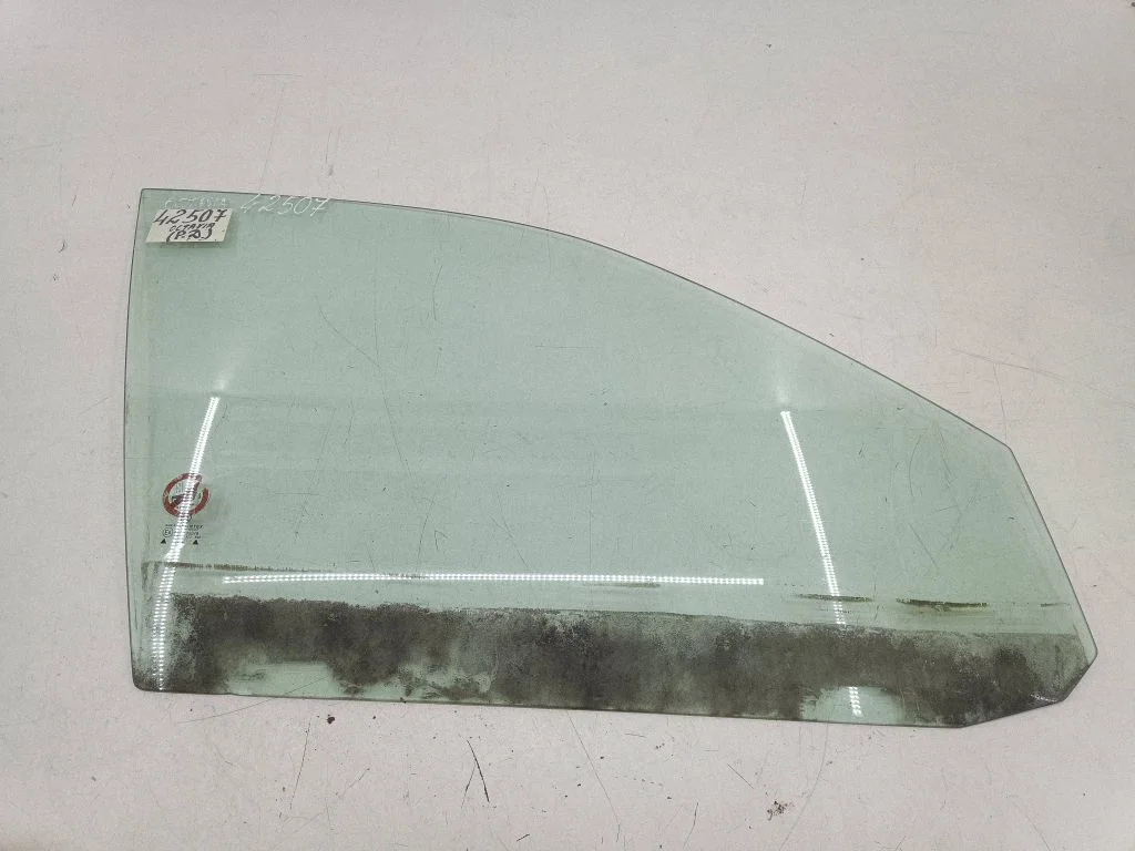 Front door window glass four-door – right
