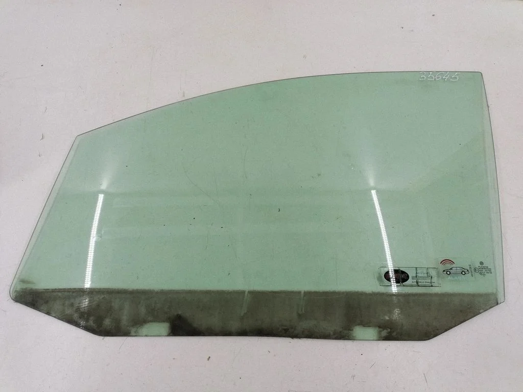 Front door window glass four-door – left