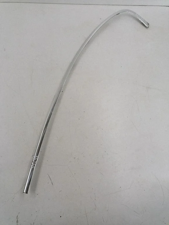 Rear door glass trim molding – left