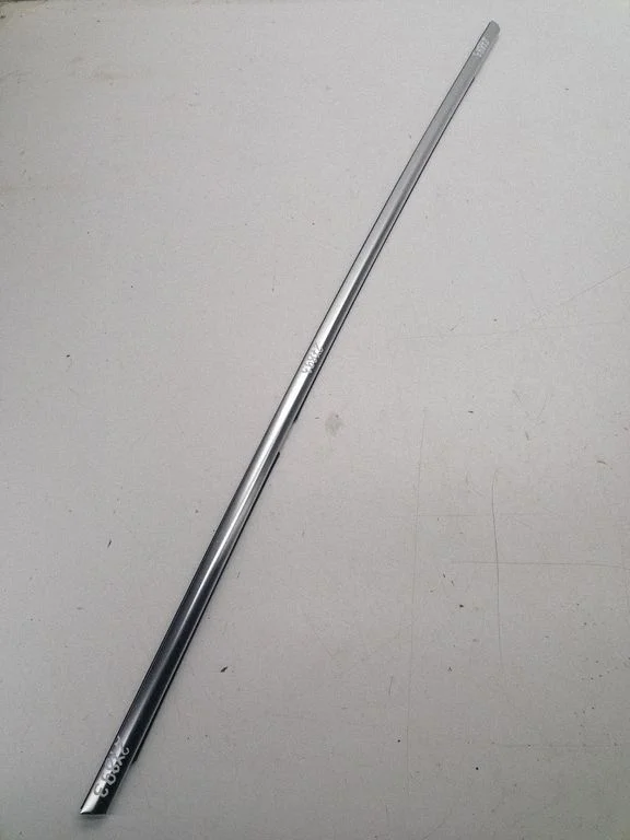 Rear door glass trim molding – left
