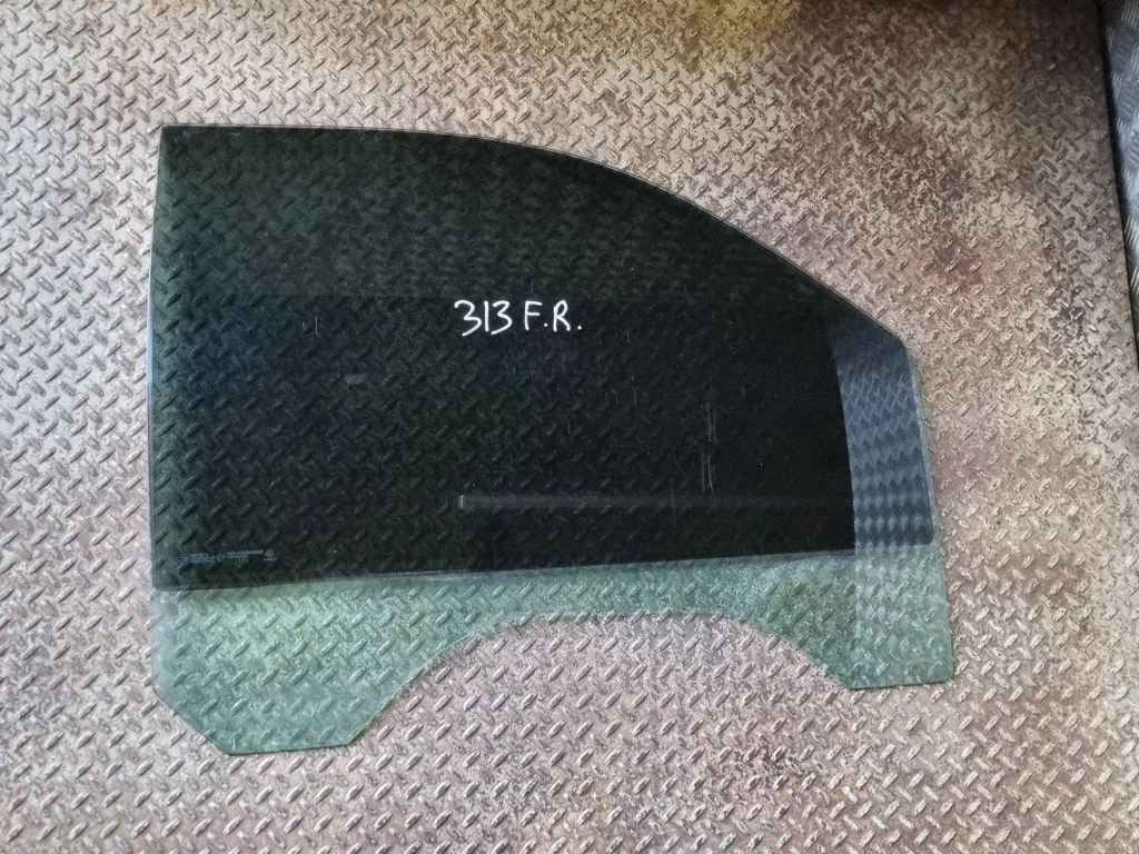 Front door window glass four-door – right