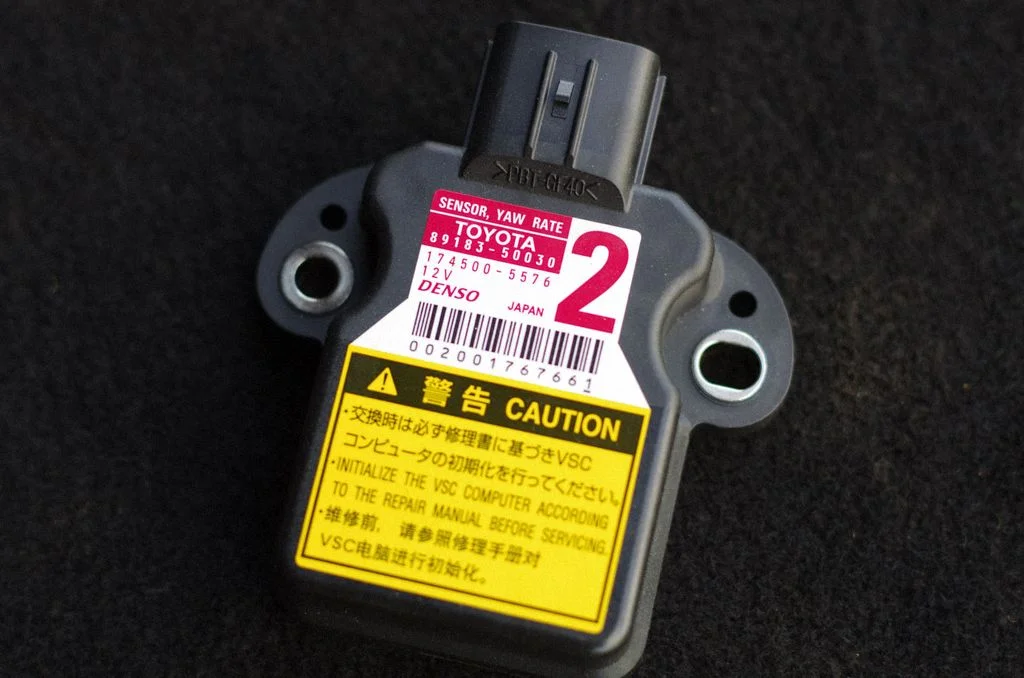 ESP acceleration yaw rate sensor