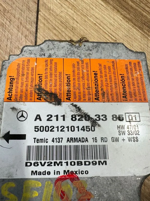 Drošības spilvenu vadības bloks – Mercedes-Benz E klase W211 (2002-2009)