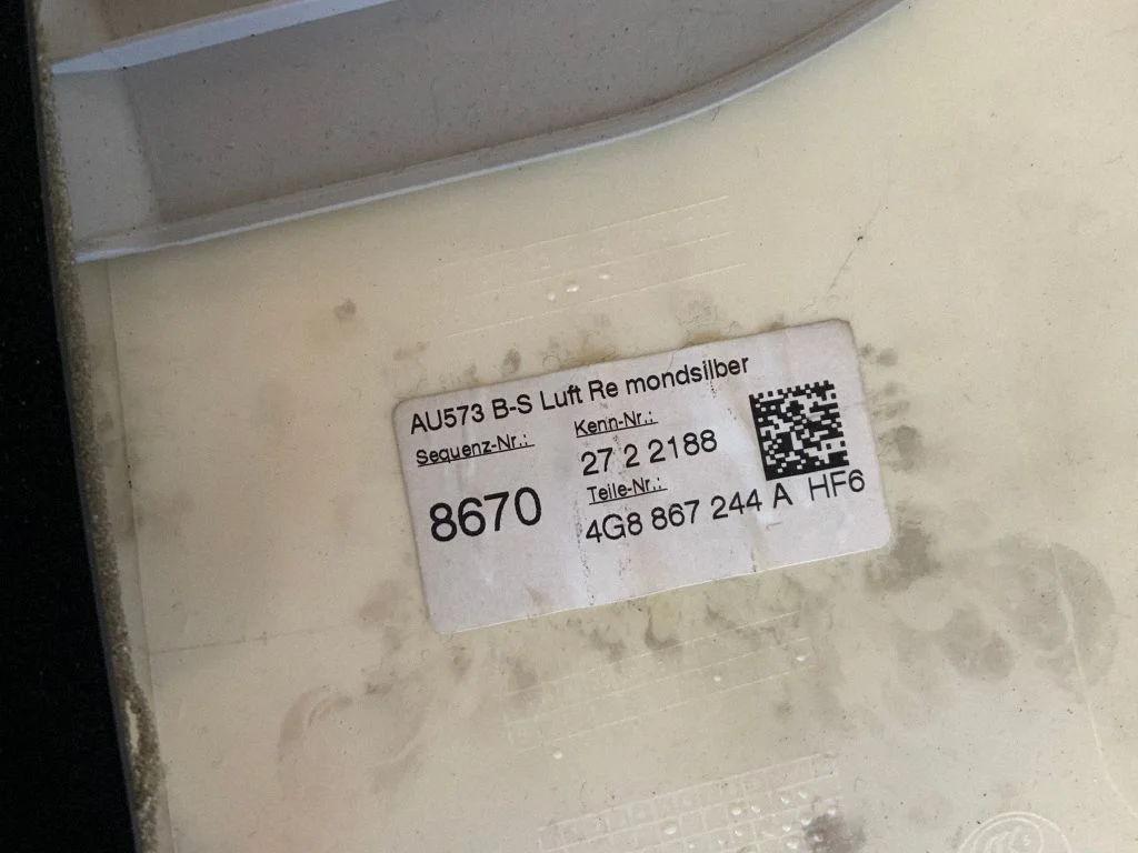 (B) piilari kate (ülemine) – Audi A7 S7 4G (2011-2017)