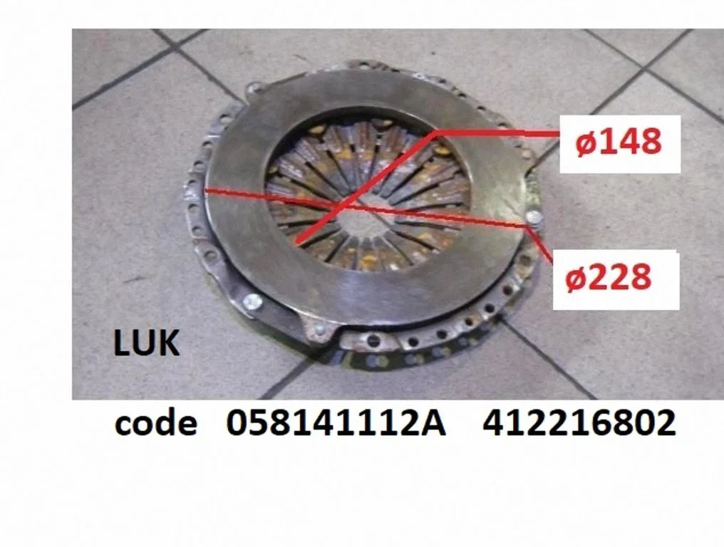 Pressure plate 058141112A