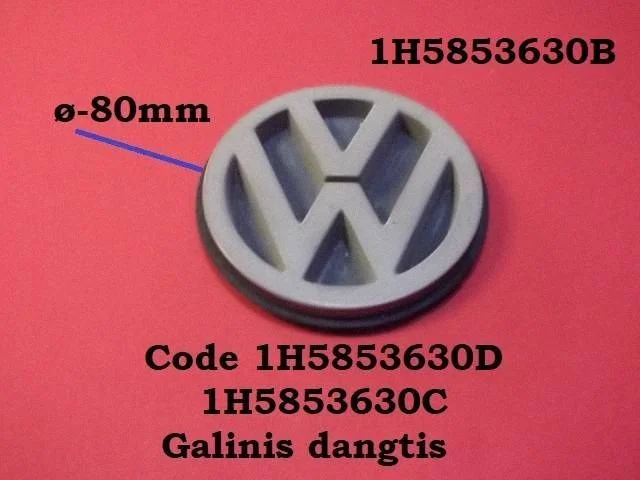 Manufacturer badge logo/emblem 1H5853630D