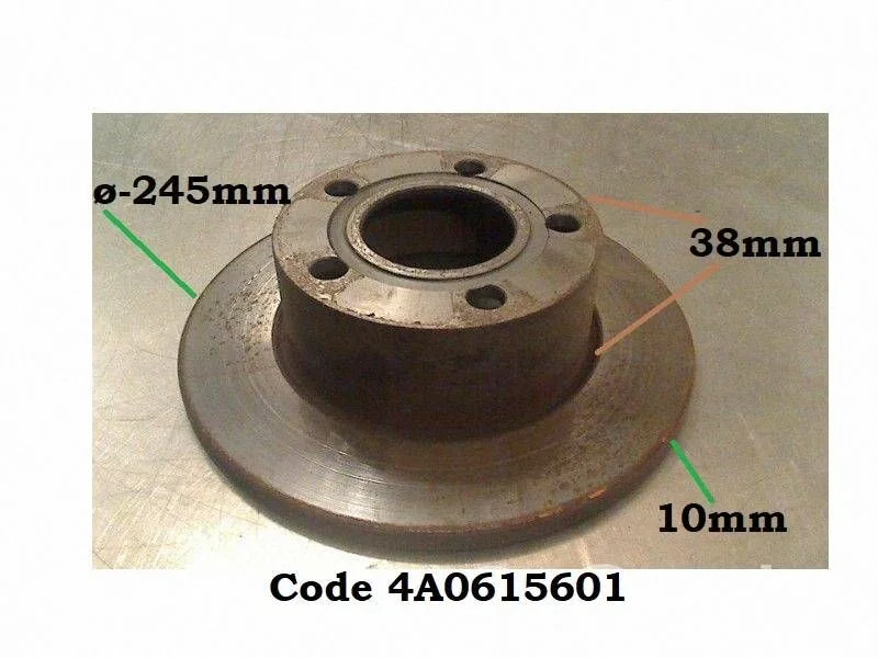 Rear brake disc 4A0615601