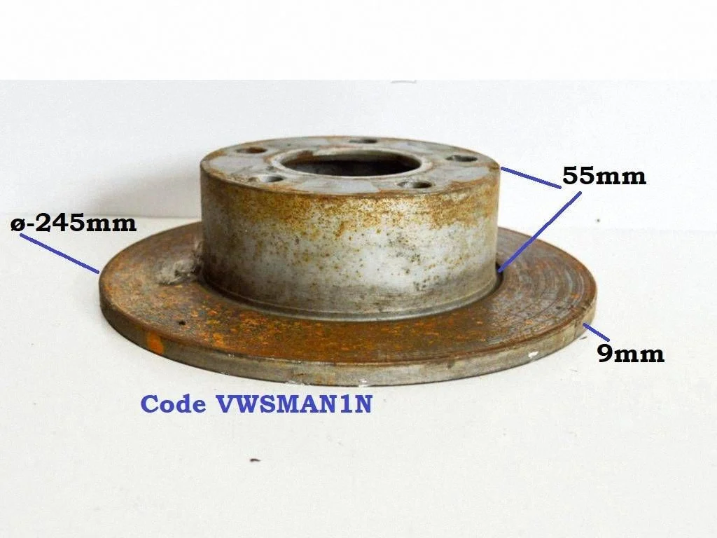 Rear brake disc VWSMAN1N