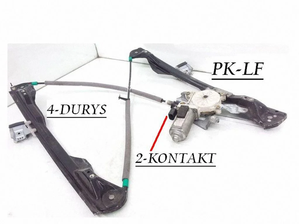Priekinio el. lango pakėlimo mechanizmo komplektas