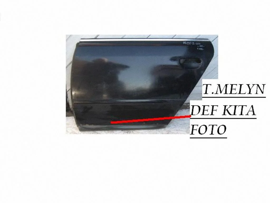 Rear door – left