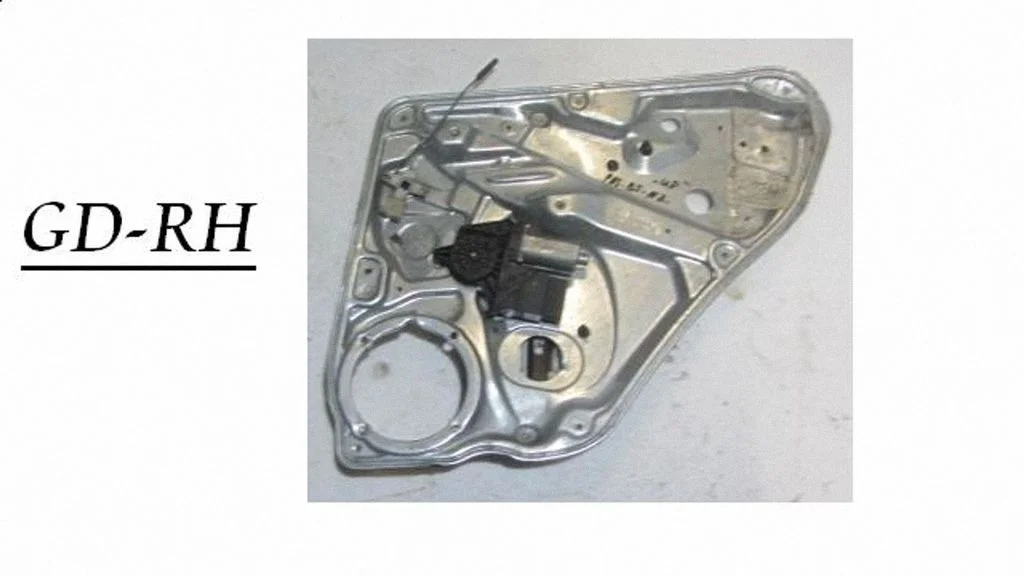 Rear door window regulator with motor 3B9839756