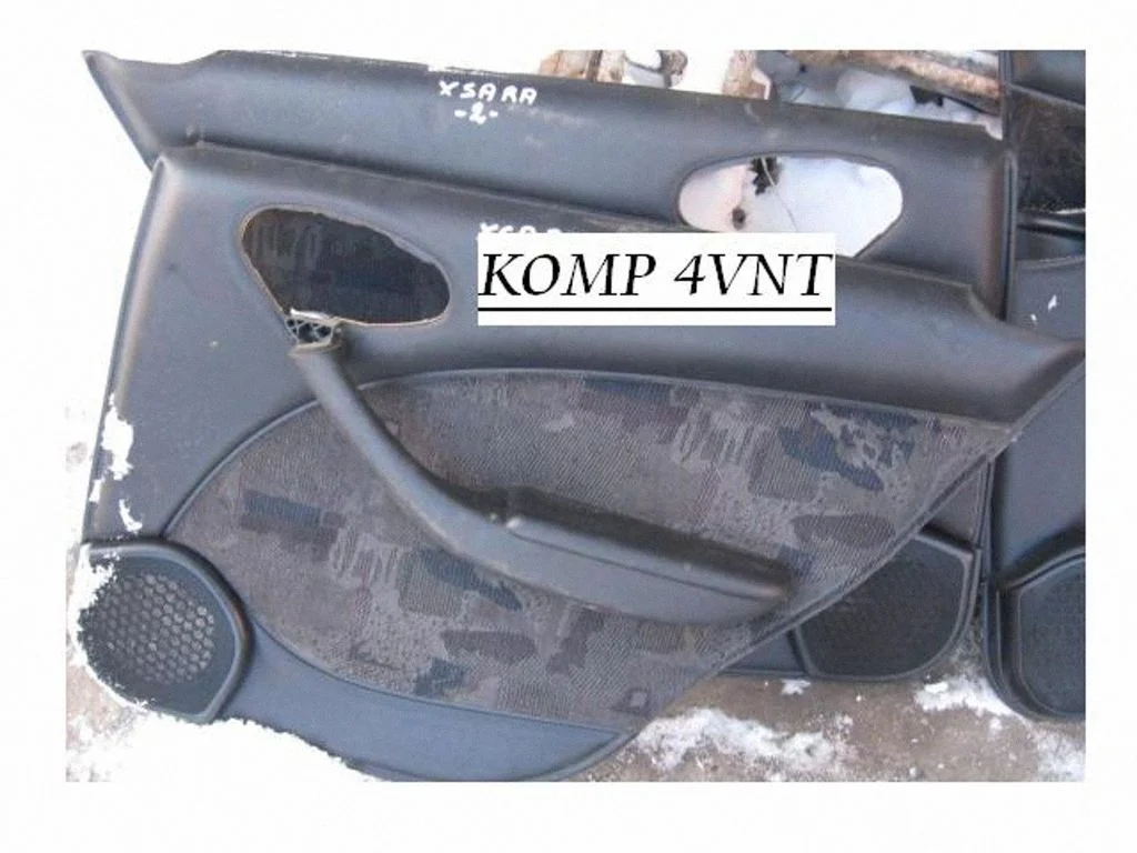 Front door card panel trim