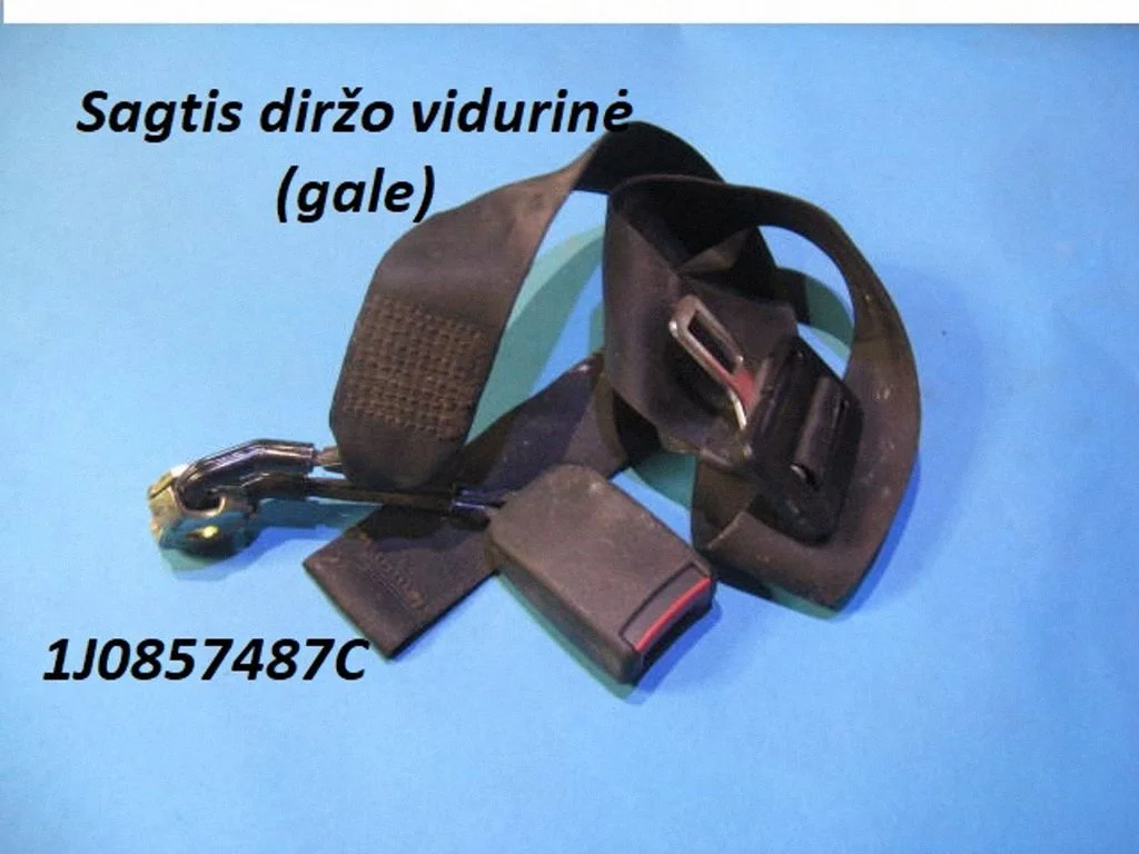 Middle seatbelt buckle (rear) 1J0857487C