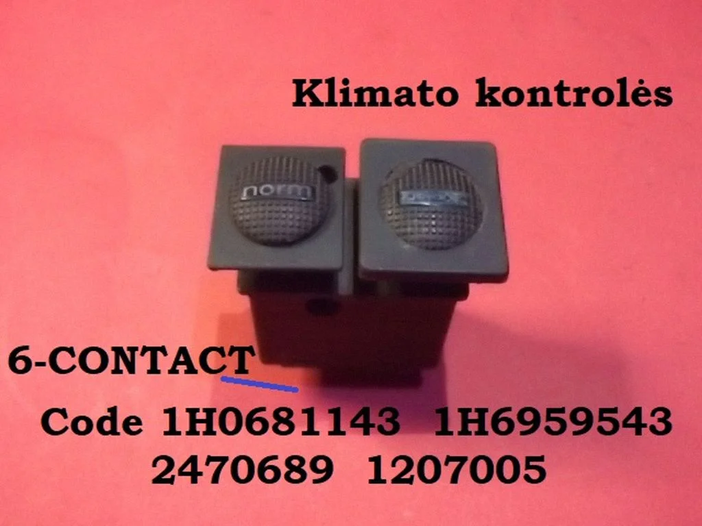 Other switches/knobs/shifts 1H0681143