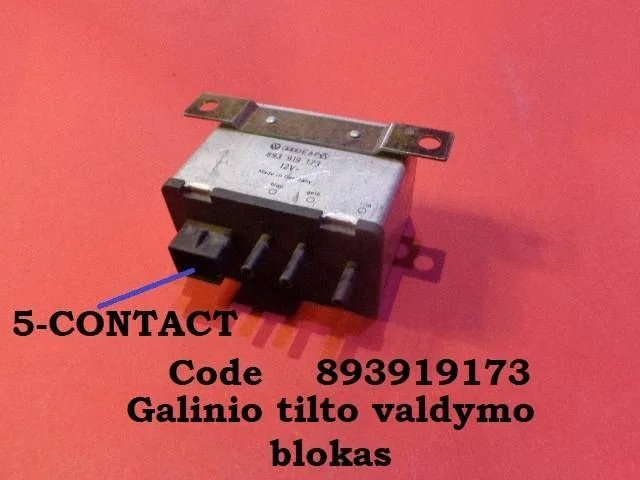 Galinio tilto valdymo blokas