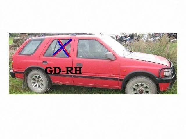 Rear door window glass 43R00082