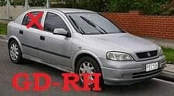 Rear door window glass 43R007023