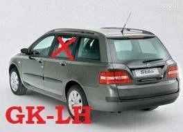 Rear door window glass 0046784993