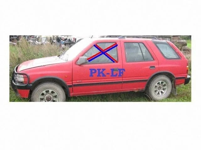 Pagrindinis priekinių durų stiklas (keturdurio)