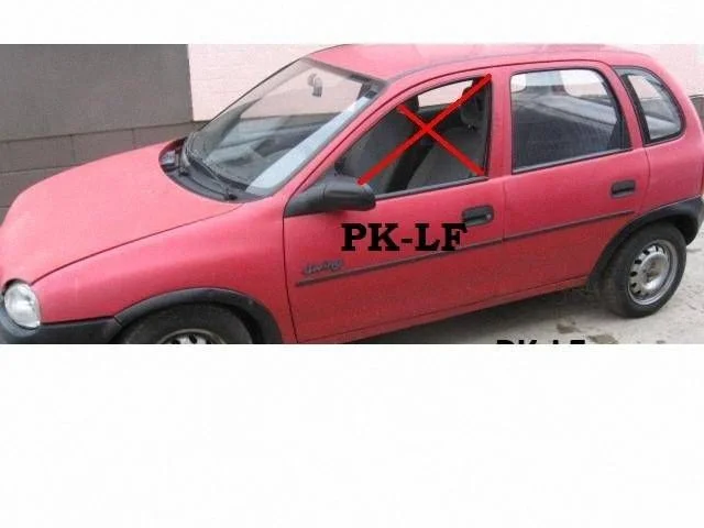 Pagrindinis priekinių durų stiklas (keturdurio)