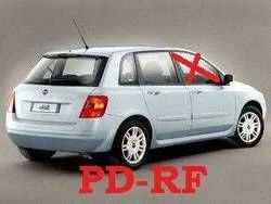 Front door window glass four-door 46784990