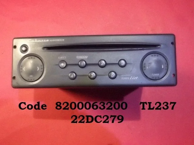 Radio/CD/DVD/GPS head unit 8200063200