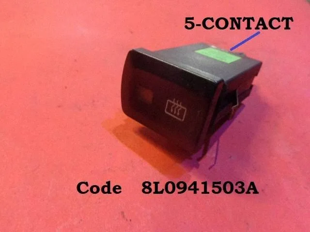 Windscreen/window heater switch 8L0941503A