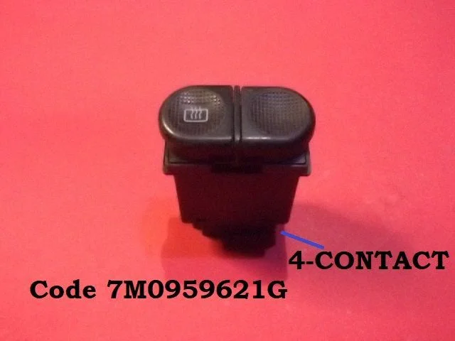 Windscreen/window heater switch 7M0959621G